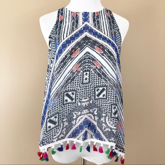 NWT ‘St Tropez’ printed tassel tank - Picture 4 of 7